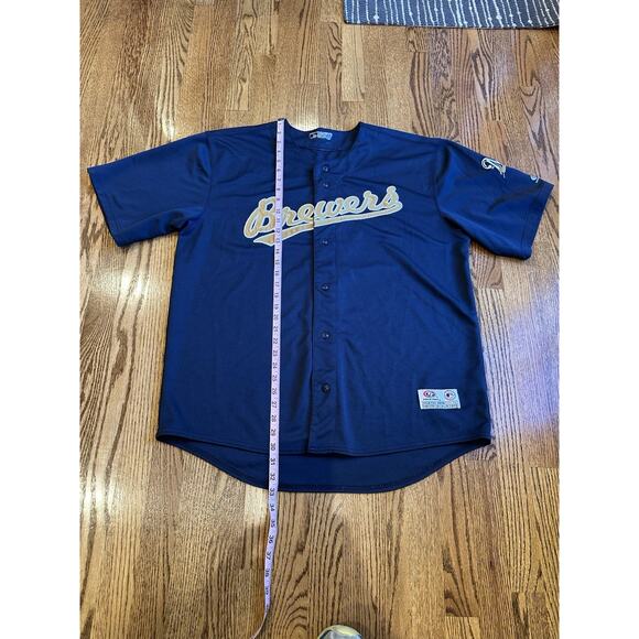 Vintage Milwaukee Brewers Jersey Russell Athletic True Fan Series MLB Men’s XL - Picture 6 of 7